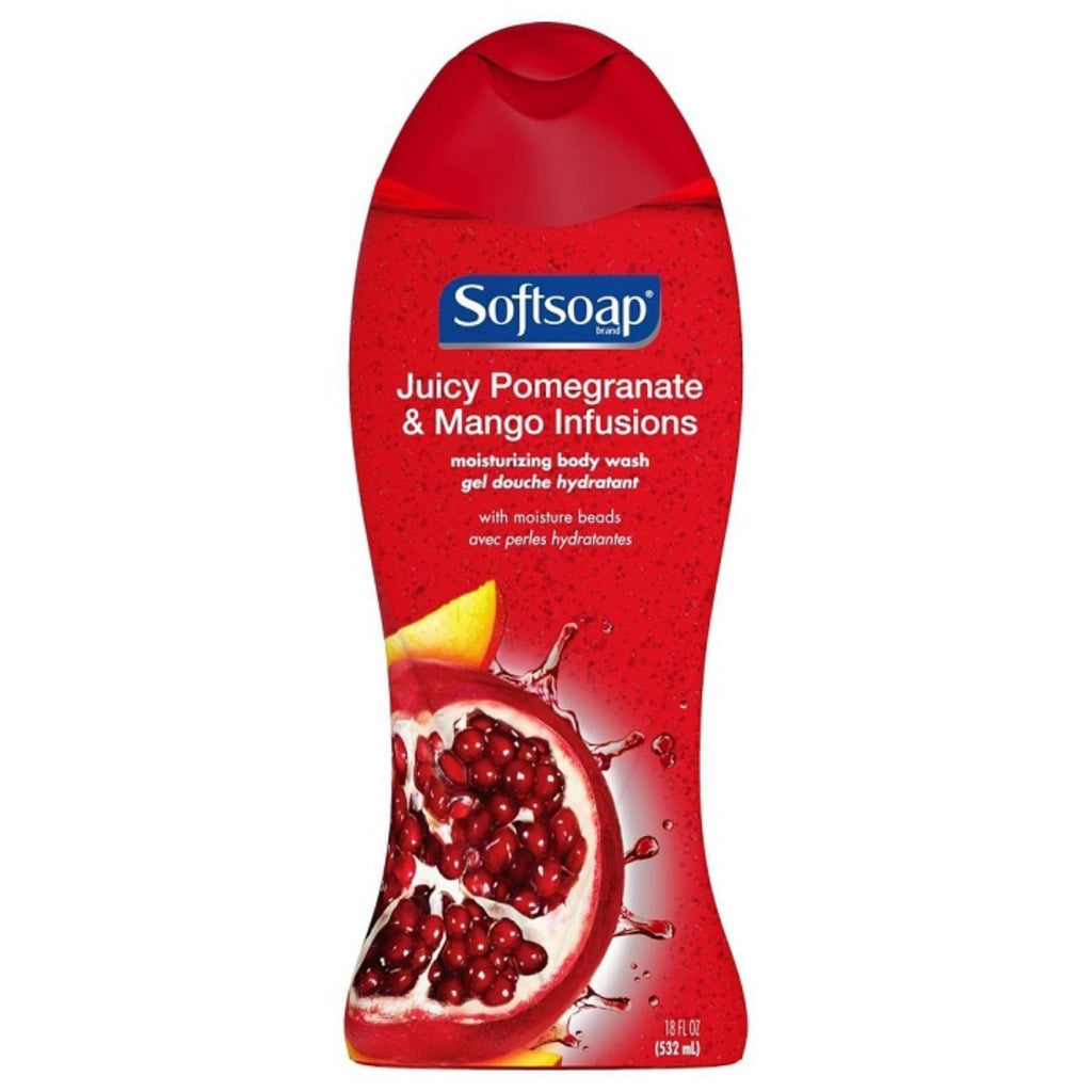 Softsoap, Juicy Pomegrante & Mango Infusions Body Wash, 18 oz