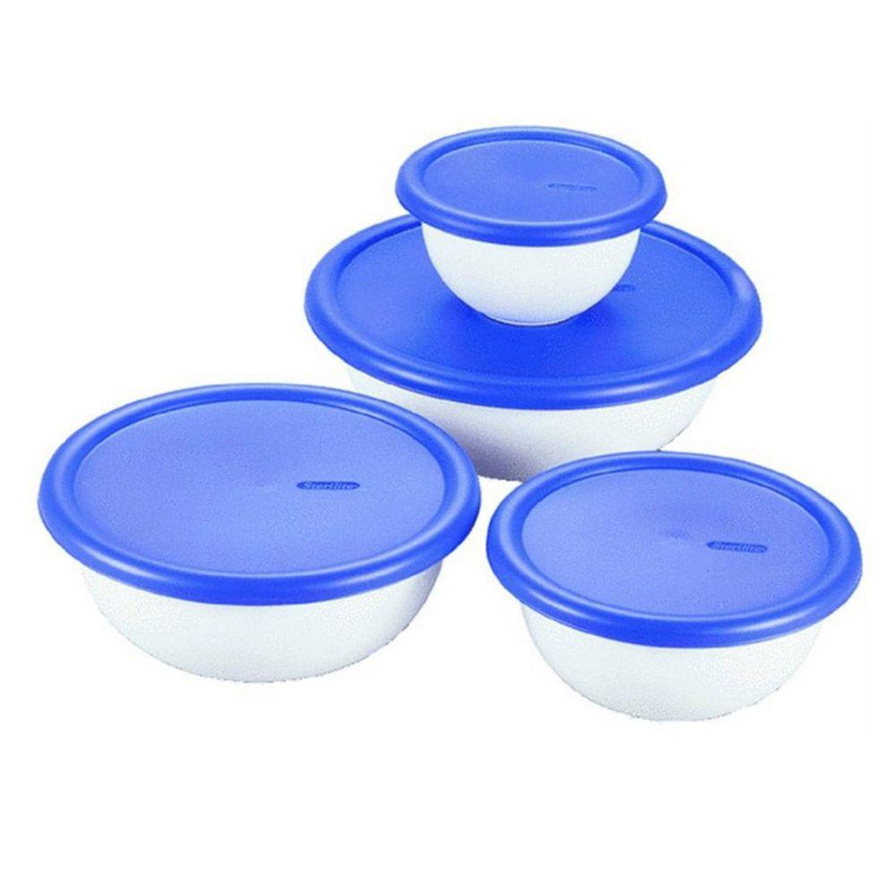 Sterilite, Covered Bowl 4 Set, 8 pcs