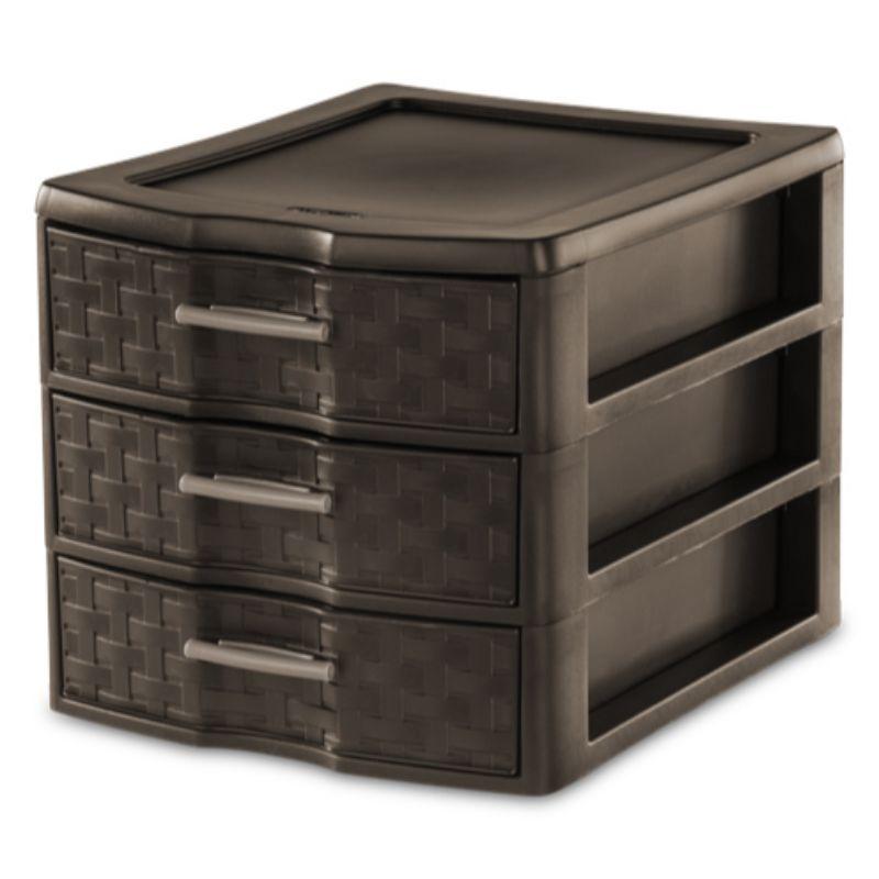 Sterilite Medium Weave 3 Drawer Unit