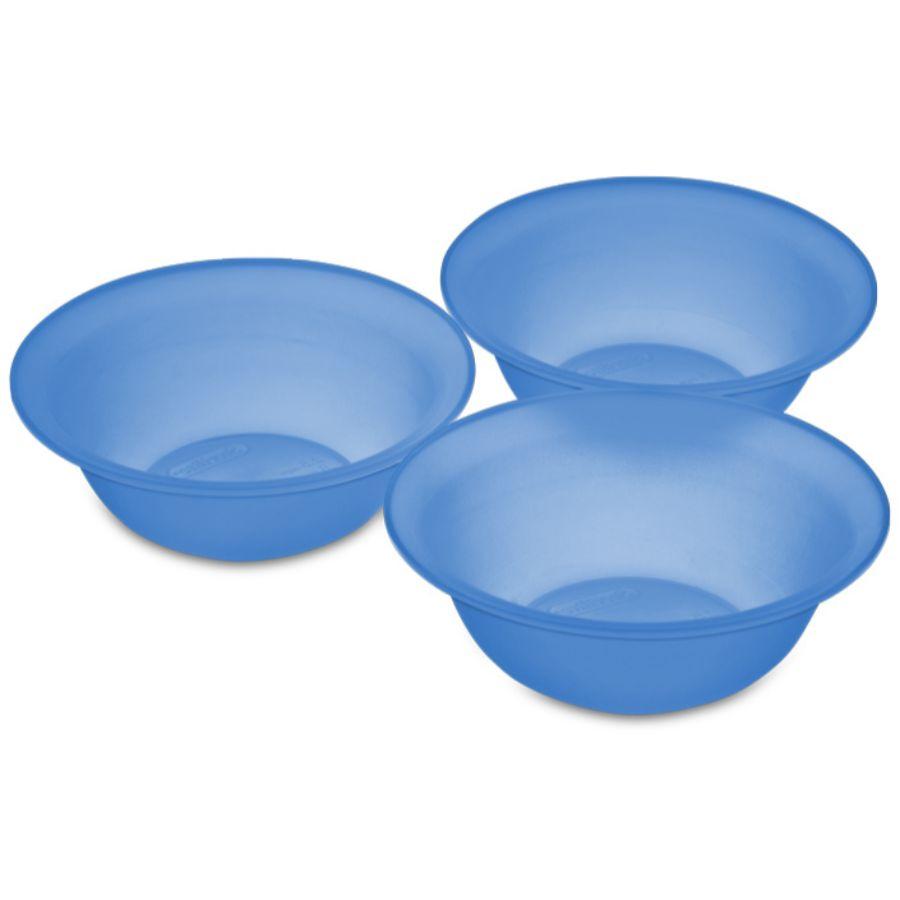 Sterilite Bowls 3 Set Blue, 20 oz