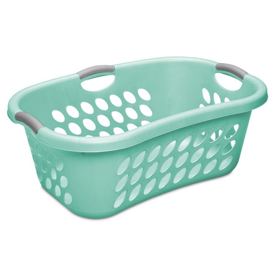 Sterilite Ultra HipHold Laundry Basket, Aqua 44 L