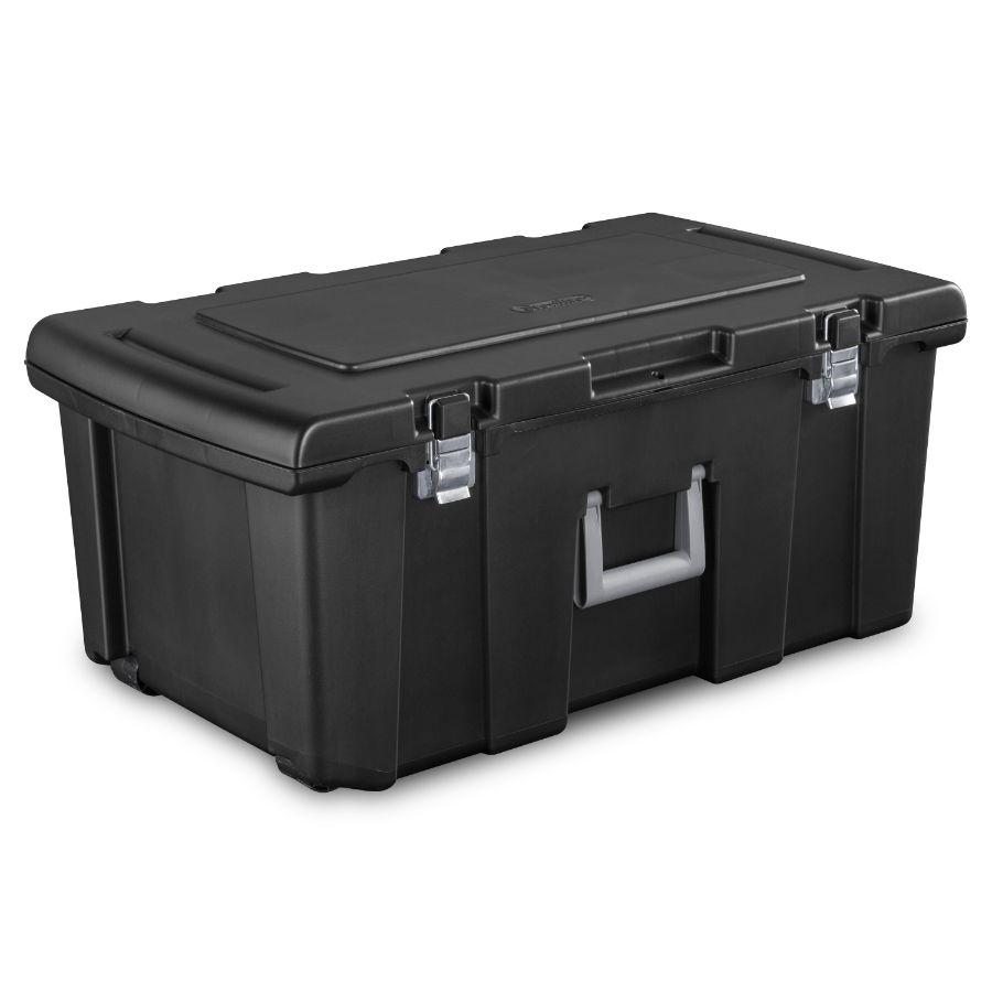 Sterilite Heavy Duty Trunk Black, 79L x 44W x 35H