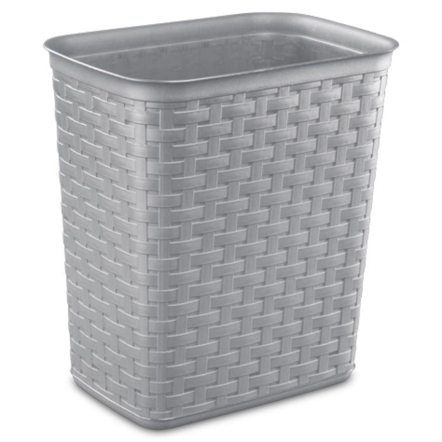 Sterilite Short Weave Grey Cement Basket