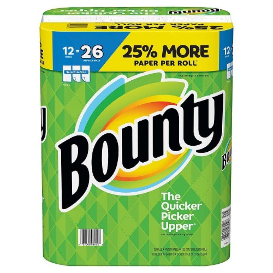 Bounty Select-A-Size Paper Towels White, 12 Rolls