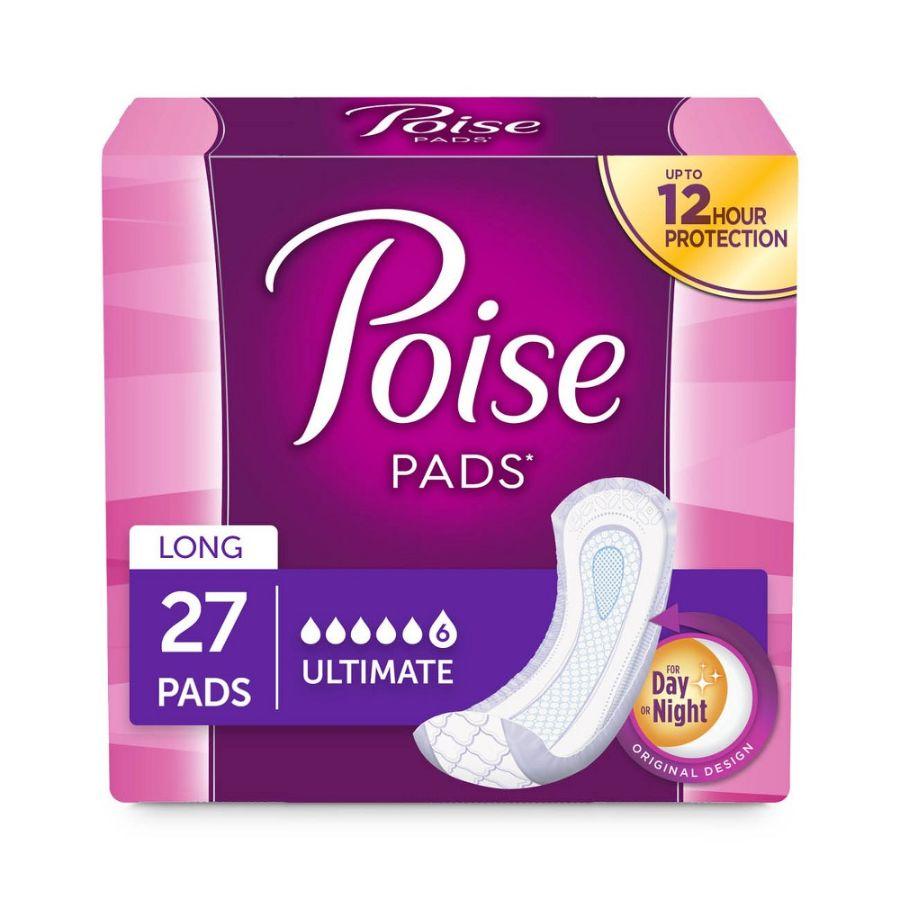 Poise Pads Ultimate Long, 27 ct
