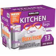Kirkland Kitchen Trash Bags 13 Gallon Unscented, 200 ct
