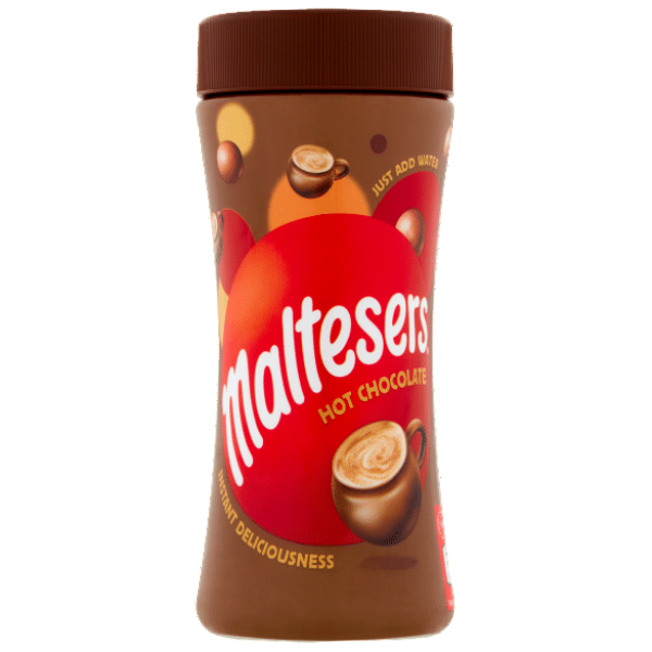 Creamy hot chocolate mix with the signature Maltesers malted chocolate flavor