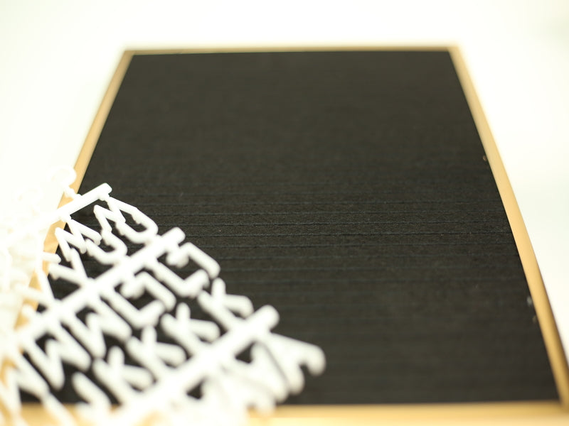 Felt Letter Board Black, 30 x 21 cm
