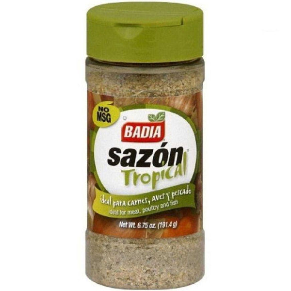 A savory tropical blend with garlic, cumin, and herbs that brings rich Latin flavor and golden color to rice, beans, meats, and more.