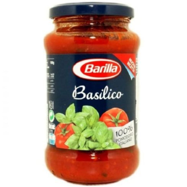 Classic tomato sauce enriched with fresh basil, offering a simple, authentic Italian flavor for any pasta dish.