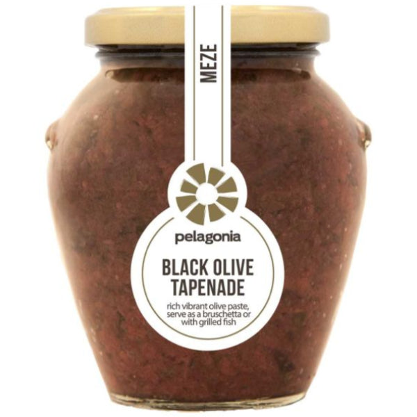 A rich and savory black olive spread.