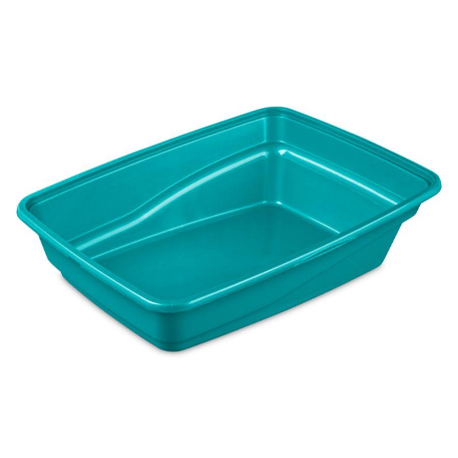 Sterilite Cat Litter Pan Turqoise, Large