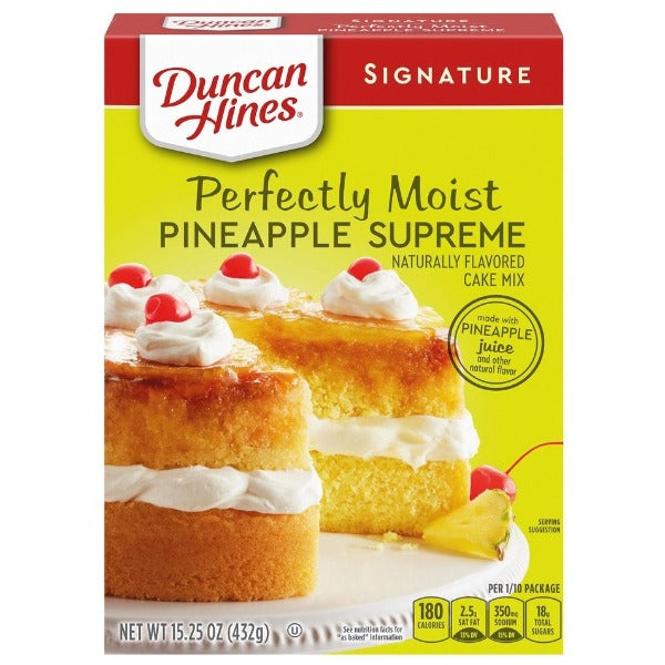 D. Hines Cake Mix Pineapple, 15.3 oz (BB:4-1-2024)