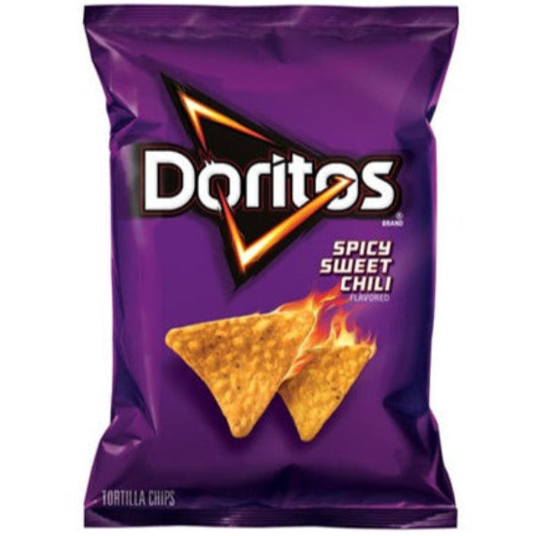 The perfect balance of sweet and spicy flavors on crunchy tortilla chips for a bold snacking experience.