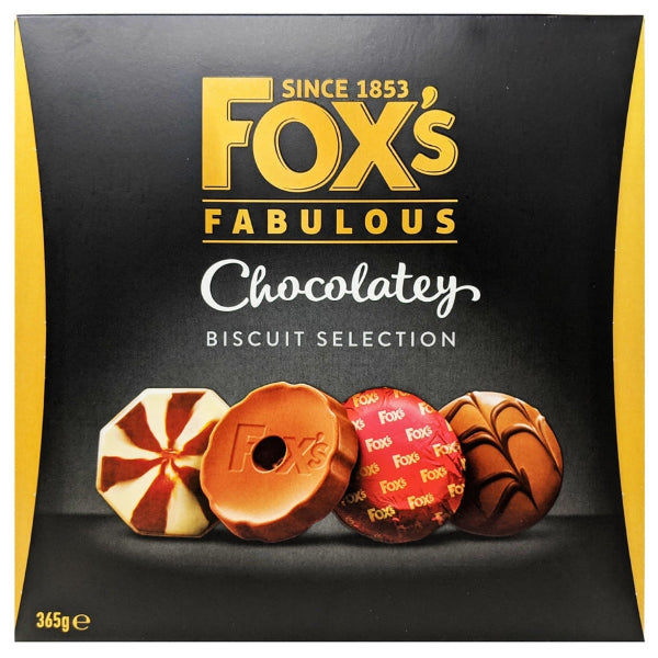 Delicious assortment of chocolatey biscuits from Fox’s, perfect for sharing or treating yourself.