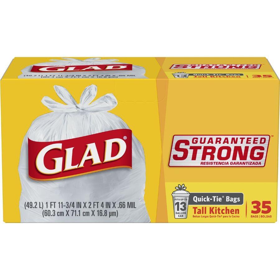 Glad Tall Kitchen Bags 13 Gal, 35 ct