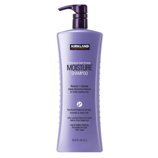 Kirkland Shampoo Moisture Avocado/Argan Oil Sulfate Free 33.8 oz