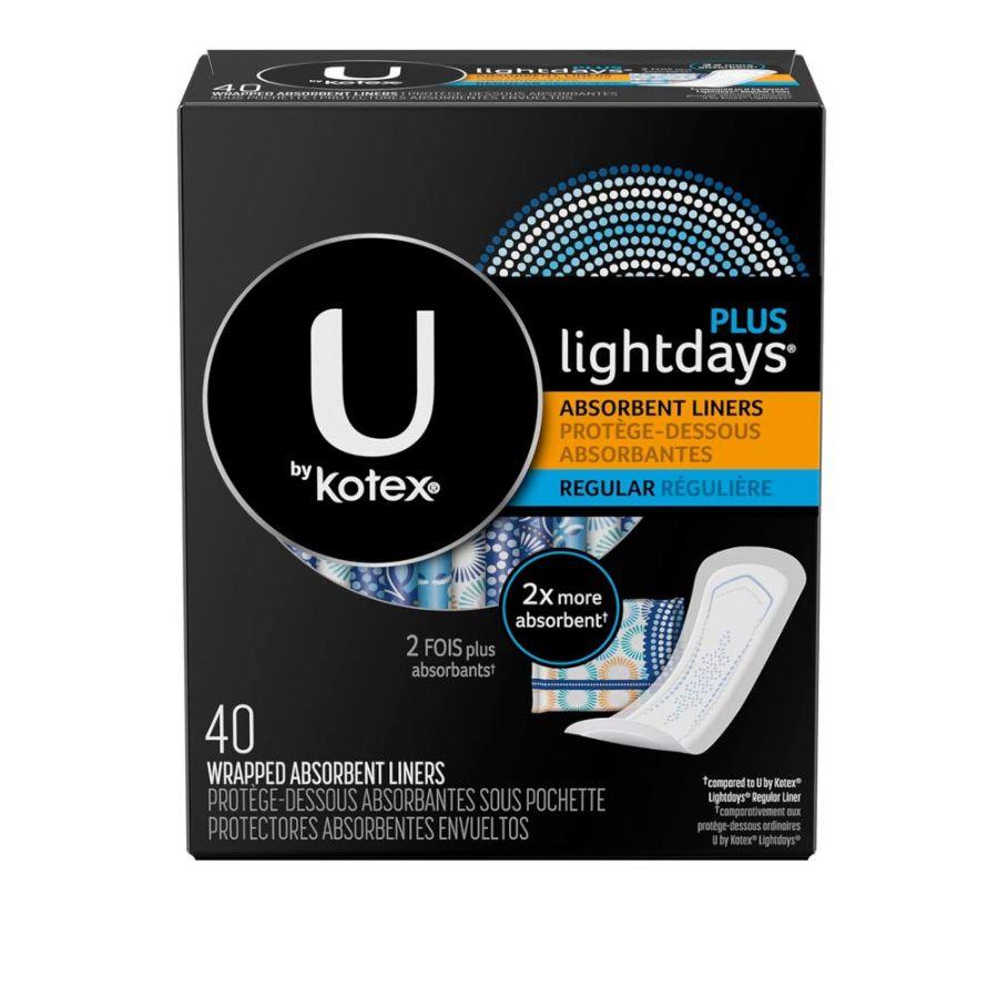 Kotex Pantyliner Premium Curves, 40 ct