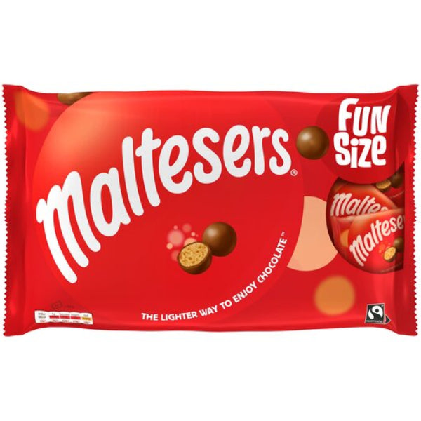 Shareable Maltesers fun-size chocolates, perfect for snacking or festive treats