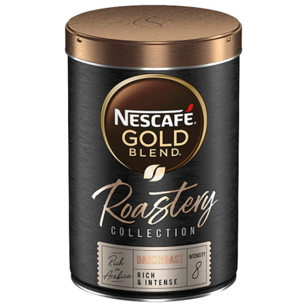 Rich and full-bodied dark roast instant coffee for a bold, aromatic cup.