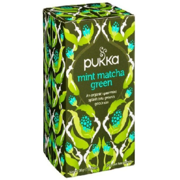 A refreshing blend of cerimonious matcha and cooling peppermint for a revitalizing, antioxidant-rich infusion.