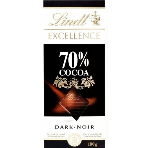 Lindt Excellence Dark 70% Cocoa, 100 g