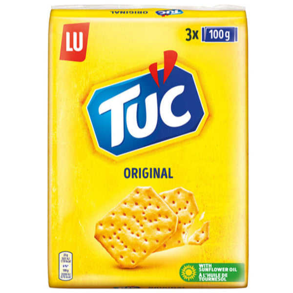Crispy, lightly salted savory crackers with a golden bake