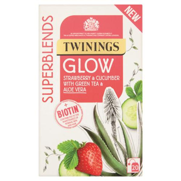 A refreshing green‑tea infusion with strawberry, cucumber, aloe vera, and biotin for a skin‑loving glow